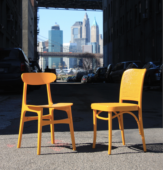 Chairs like these will be on display in Times Square. (Courtesy 