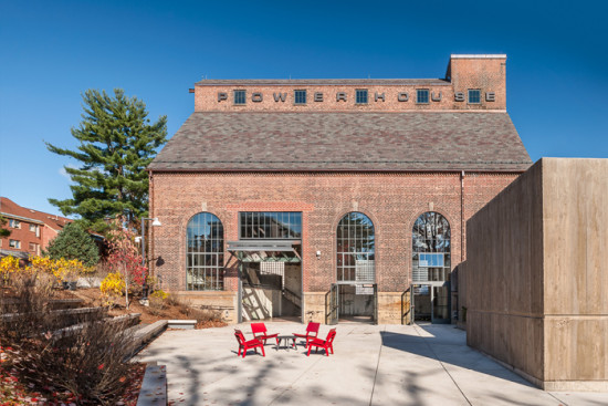 Bruner/Cott renovated a 1925 McKim, Mead & White steam plant to create a new student event space for Amherst College. (David Lamb)