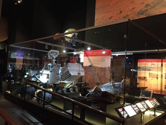 Robotic fleet of rover models now on display at the National Air and Space Museum in Washington DC (Courtesy NASA)