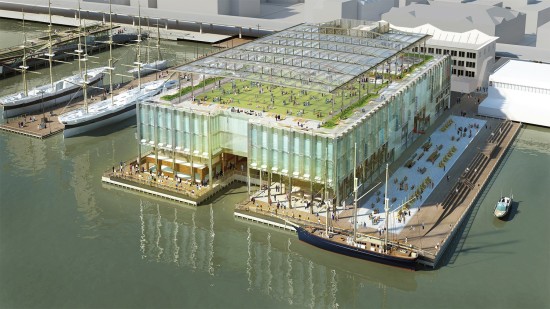 Pier 17 with the pergola (Courtesy SHoP)