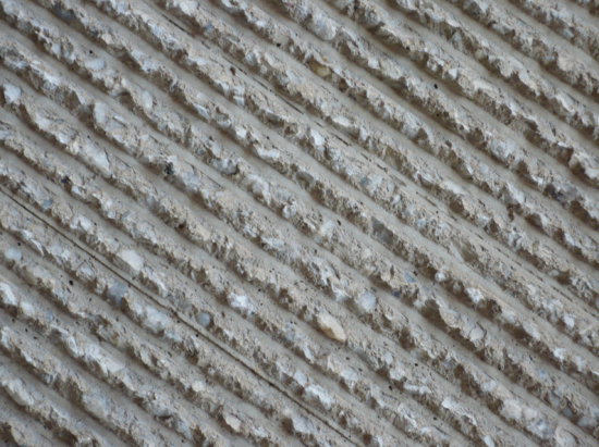 Bush-hammered concrete. (Tom/Flickr)