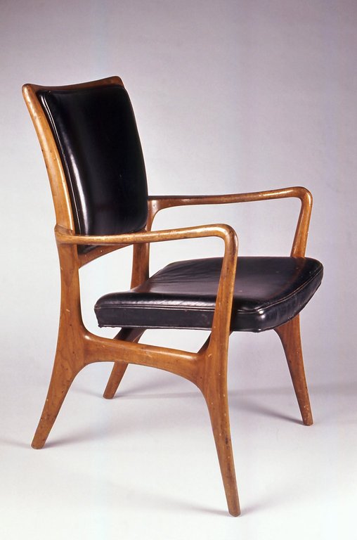 An armchair designed by Kagan in 1953.
