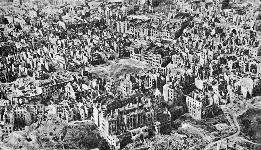 The Old Town of Warsaw in 1945 (Courtesy Wikipedia)