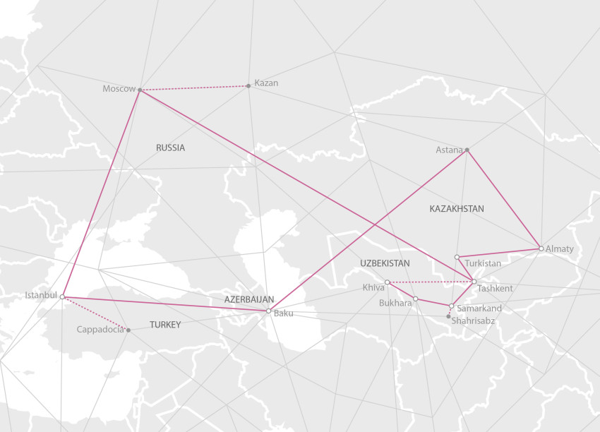 The teams plotted route (Courtesy Project Agama)