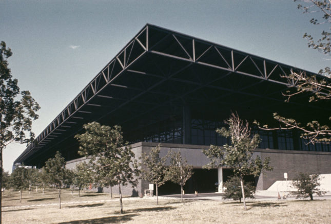 The McCormick Place Lakeside Center is the third proposed location for Lucas Museum of Narrative Arts. (C. William Brubaker Collection, University of Illinois at Chicago)