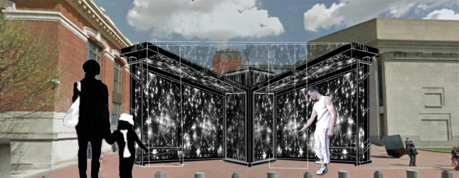 The Installation of 6 Million Stars uses both digital and physical means to engage people in the memorialization of Holocaust victims (Courtesy of the National Park Service)