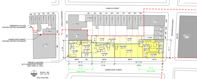 Proposed Gansevoort Street site plan. (Courtesy BKSK)