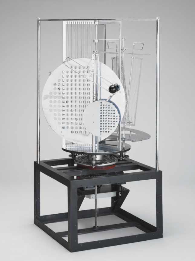 László Moholy-Nagy, Light Prop for an Electric Stage (Light-Space Modulator), 1930. (Harvard Art Museums, © President and Fellows of Harvard College)