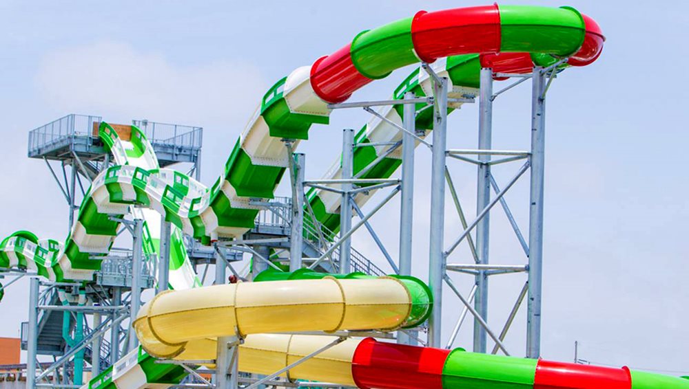 Worlds tallest water coaster opens in Galveston Texas