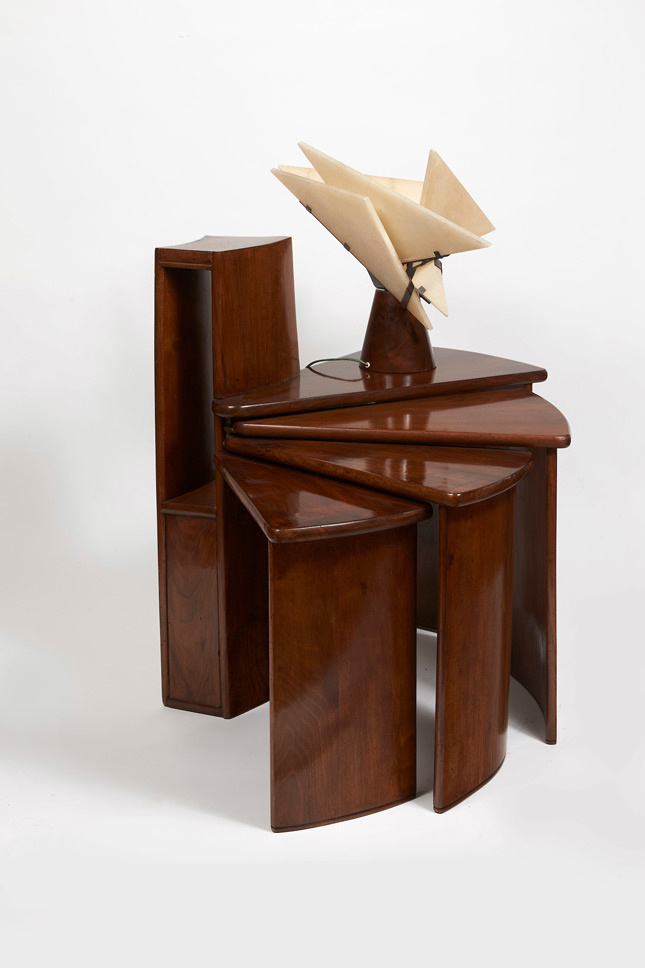 La Petite Religieuse table lamp, c. 1924, designed by Pierre Chareau. (Courtesy Jewish Museum)