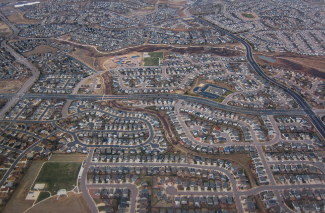Changing demographics and new technologies promise to reshape American suburbs. Seen here: Colorado Springs Suburbs. (Courtesy Chris Waits / Flickr)