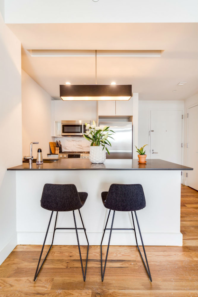 Kitchen in one of the co-living apartments. (Courtesy Common)