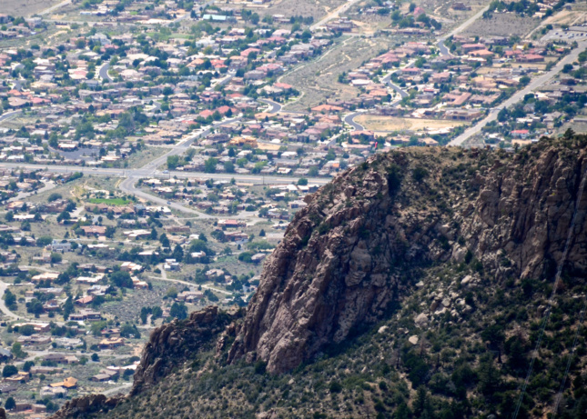 Northeast Albuquerque from the Sandia Crest, New Mexico, USA. (Courtesy Woody Hibbard/Flickr)