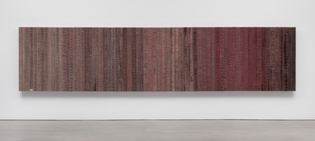 Theaster Gates's Dirty Red sculpture made of fire hoses. (Courtesy ©Theaster Gates / Courtesy Regen Projects)