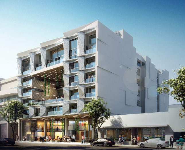 Michael W. Folonis Architects' 1415 5th Street project in Santa Monica takes an innovative approach to zoning and height requirements. (Courtesy Michael W. Folonis Architects)