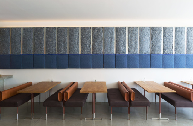 Scott & Scott Architects crafted the benches, tables, and lighting for Vancouver's Torafuku Modern Asian Eatery in their studio. (Courtesy Scott & Scott Architects) 