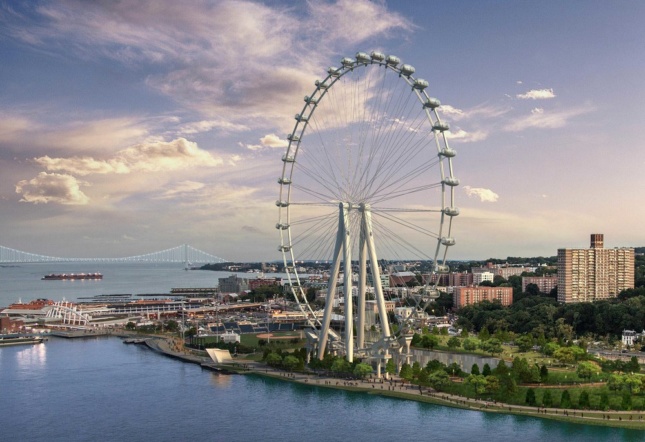 Pictured here: Rendering of The New York Wheel. (Courtesy S9 Architecture / Perkins Eastman)