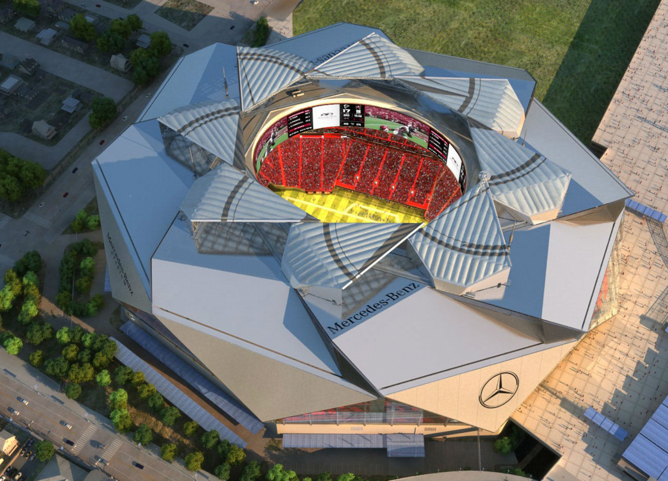 HOK completes the Mercedes-Benz Stadium in Atlanta