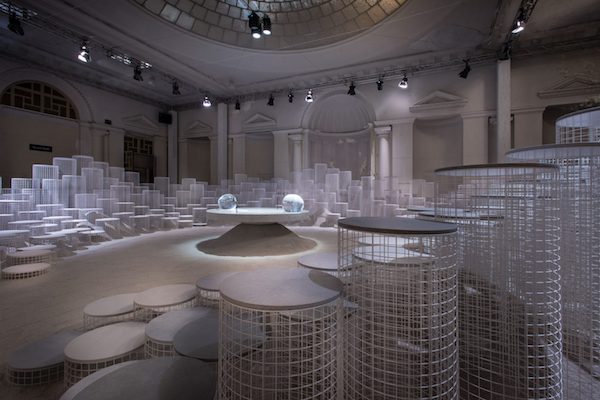 Snarkitecture's Caesarstone installation examined different forms of water (Courtesy Caesarstone). 