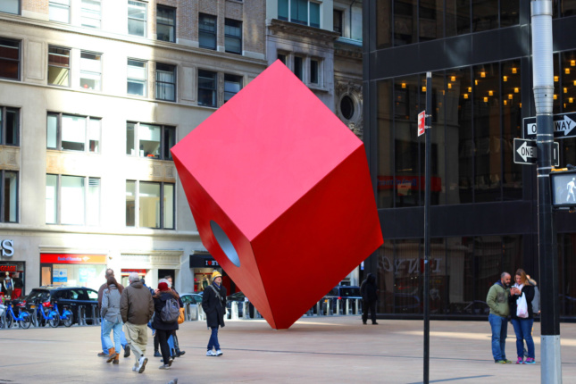 The public plaza at 140 Broadway