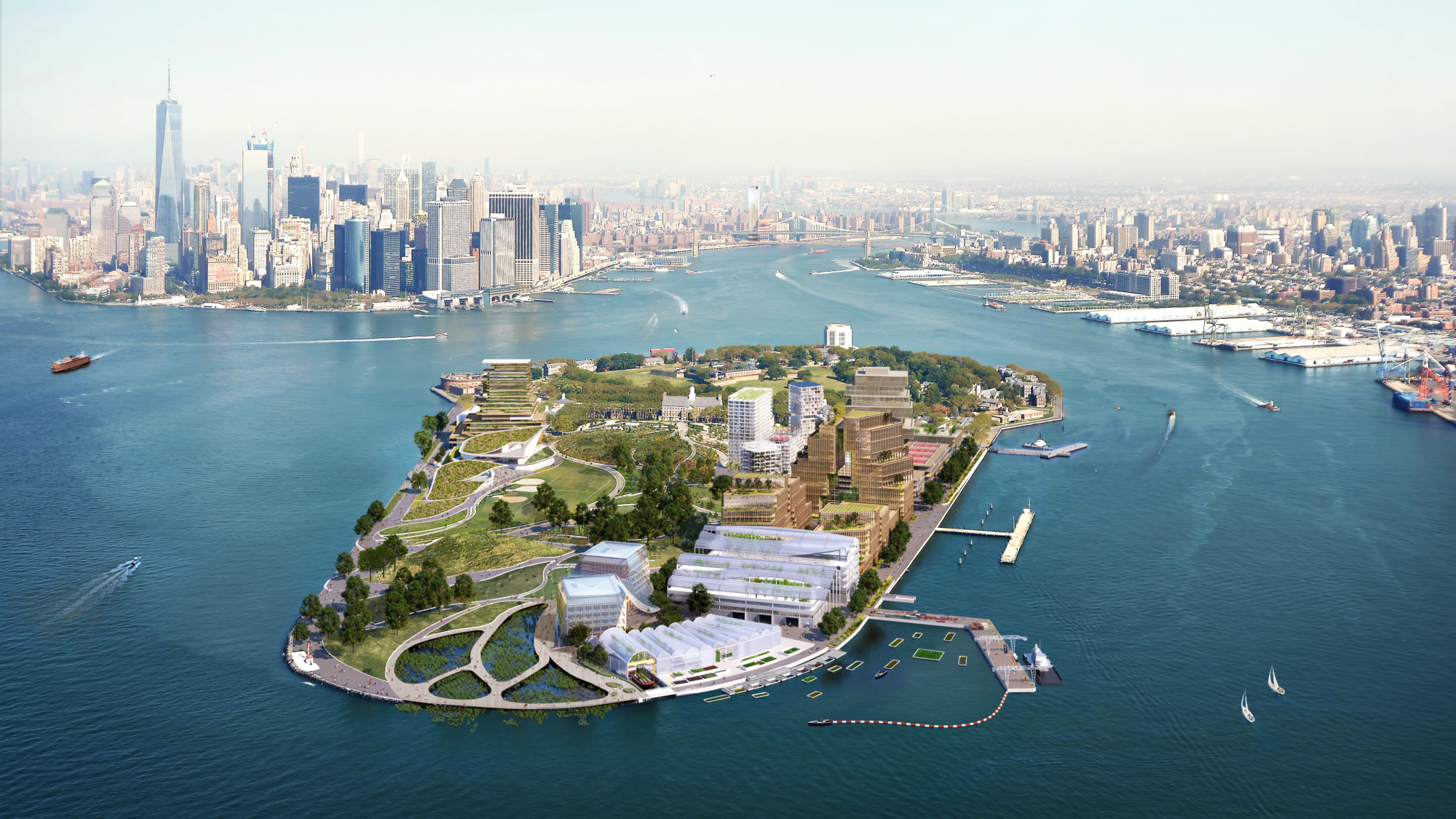Mathews Nielsen and West 8 transform Governors Island park
