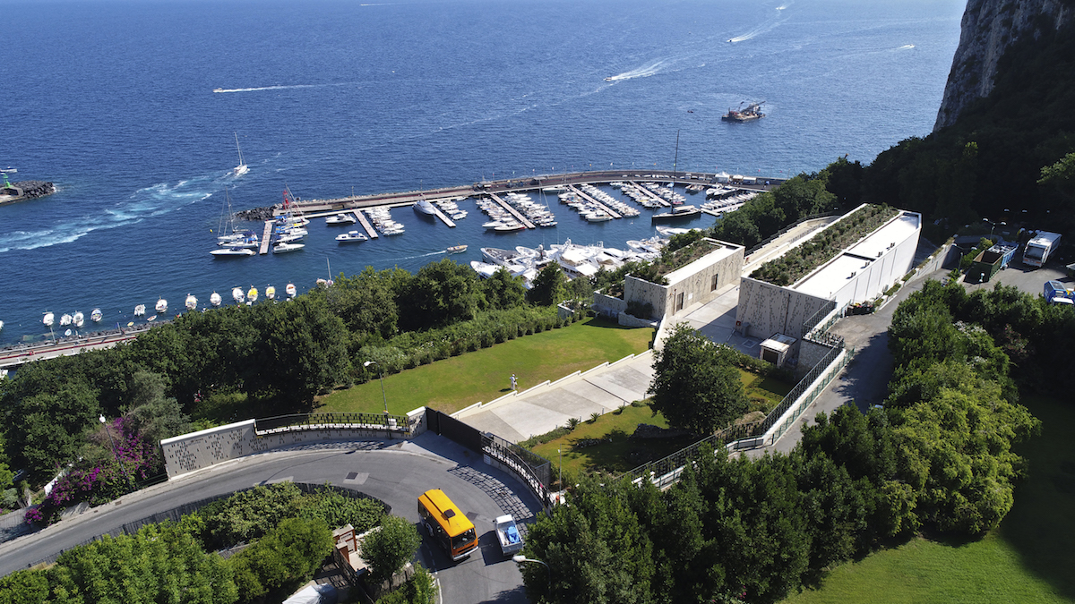 Capri's new electric substation serves as a nature-integrated