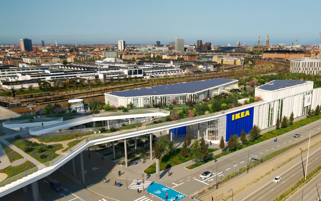 wortel straffen Keuze Dorte Mandrup tops a new IKEA store in Copenhagen with a sprawling rooftop  park
