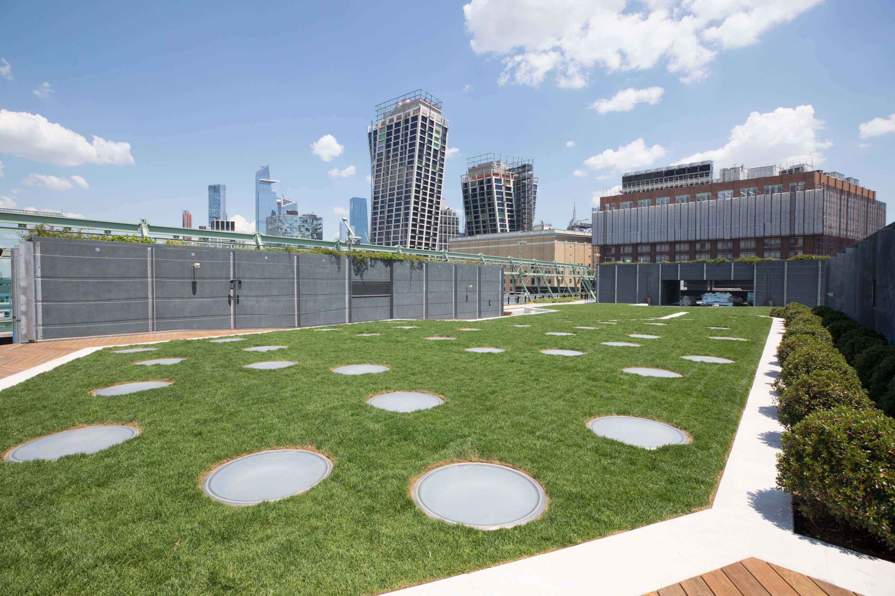 New York City's largest rooftop park opens atop historic Pier 57 in Chelsea