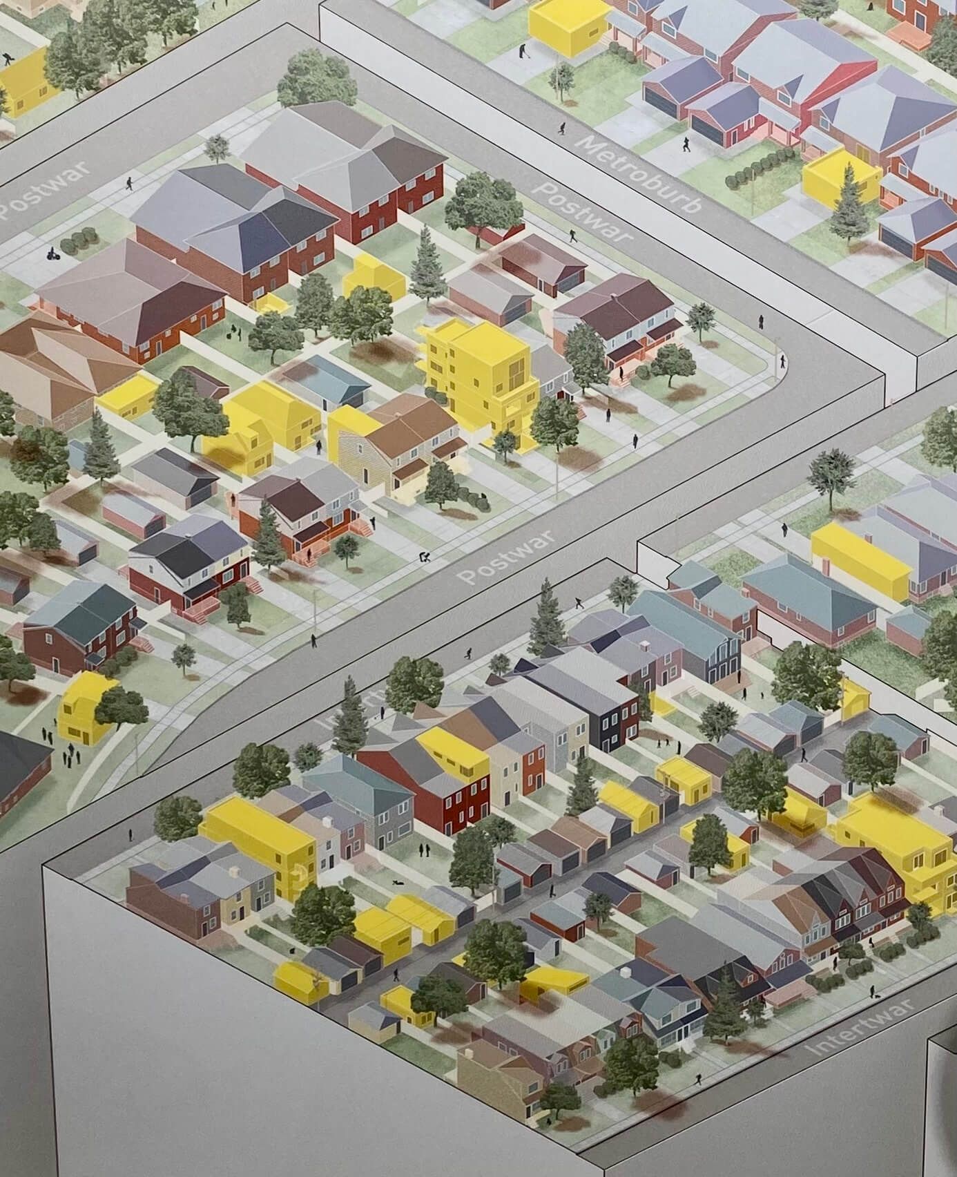 rendering of suburban infill housing