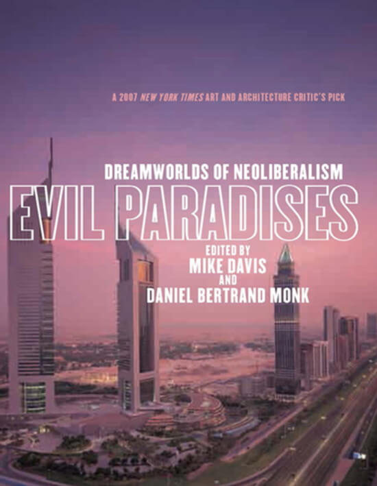 book cover of "Evil Paradises," published by The New Press