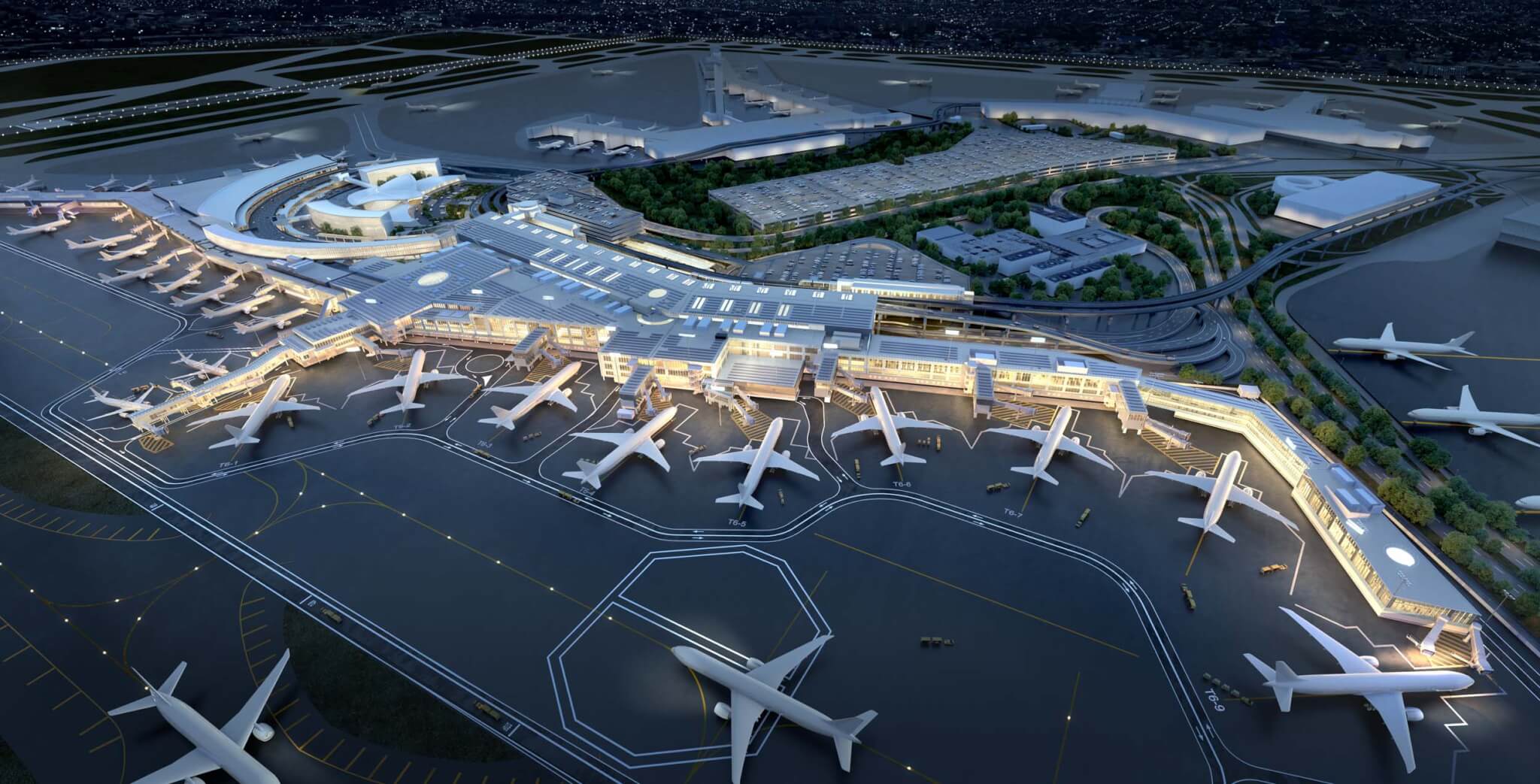 aerial rendering of Terminal 6