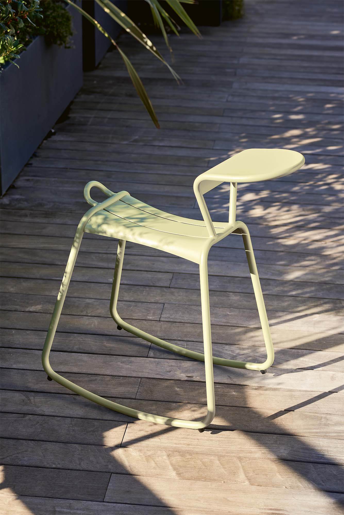 green-shaped horse chair