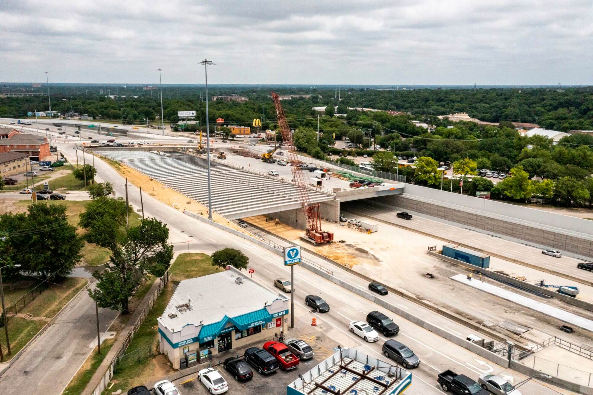 Progress Is Underway On Dallas’s Highway Cap Over Interstate 35E