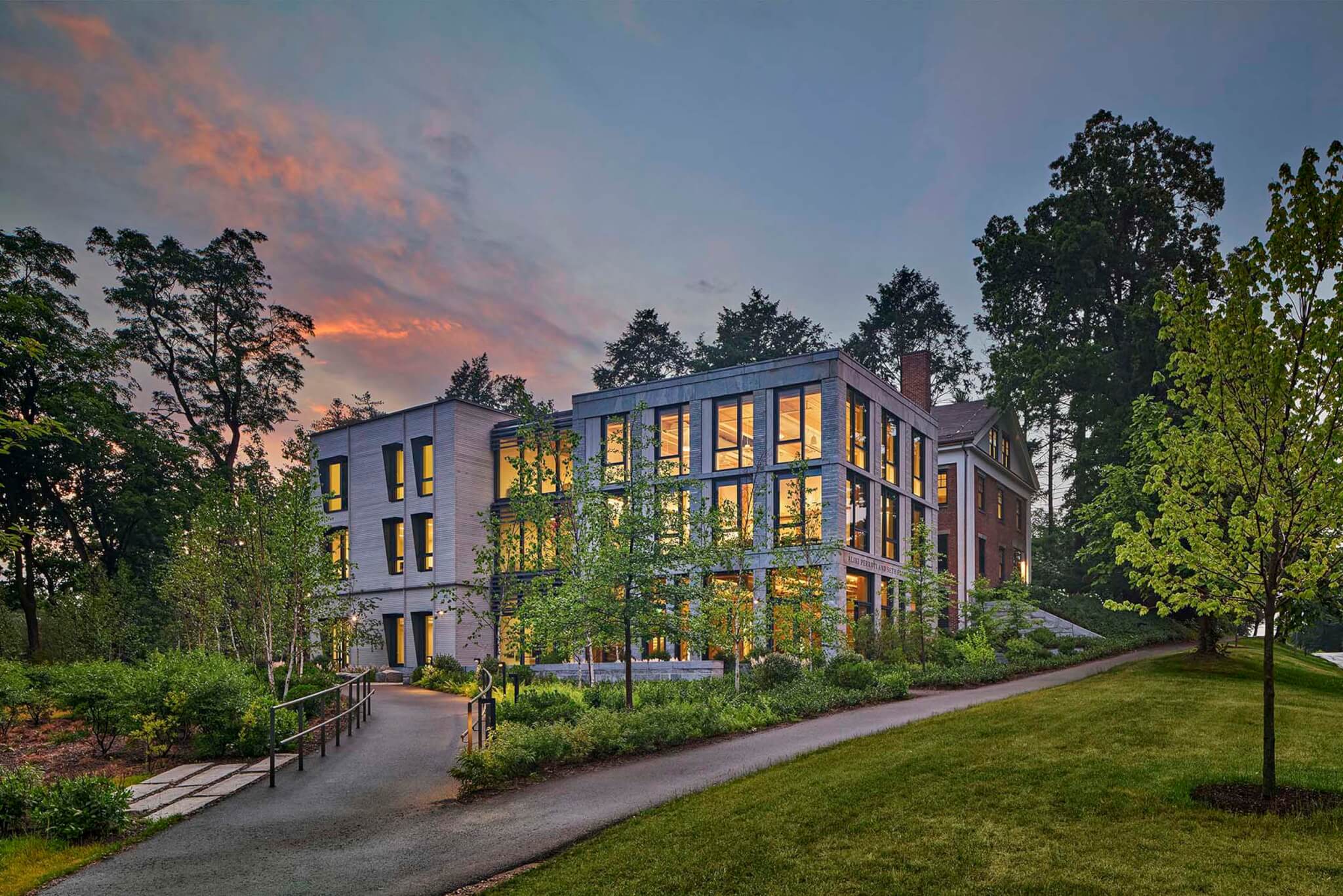 the new building designed by Bruner/Cott contains Amherst College’s Center for Humanistic Inquiry and Department of History