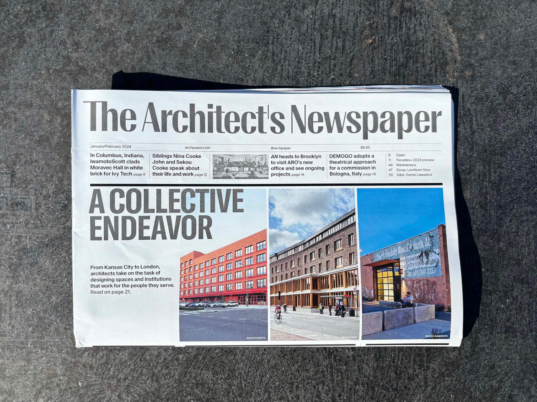 The January/February issue of The Architect’s Newspaper is out today