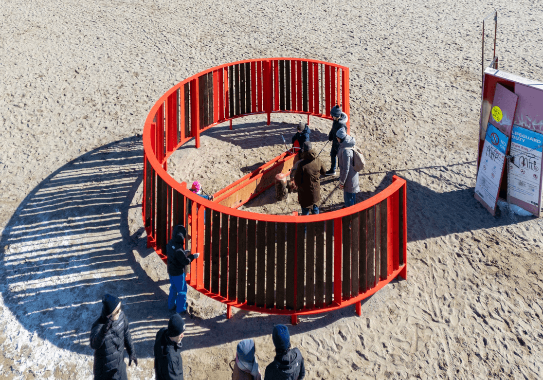 On the icy shores of Woodbine Beach, the 2024 Winter Stations in Toronto are now open