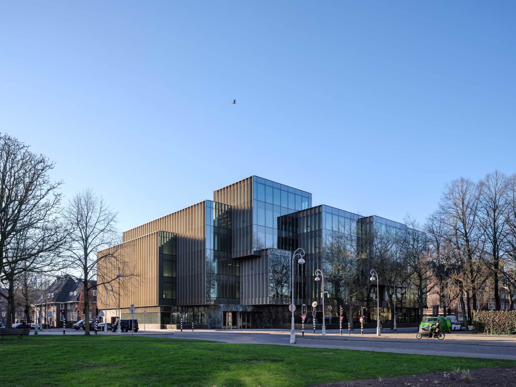 OMA designs jigsaw-like office on the site of a former bank headquarters in Amsterdam