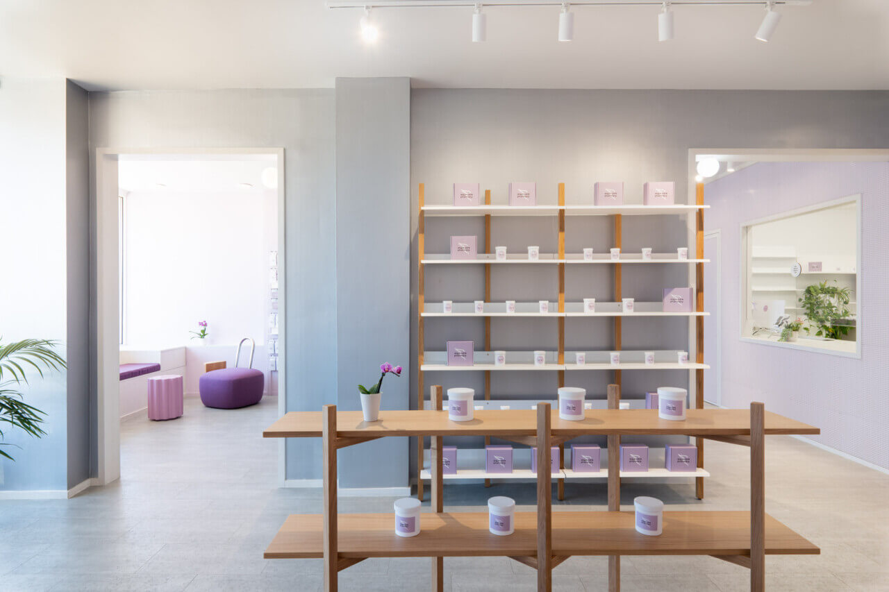 interior of Angel Care pharmacy by Sergio Mannino