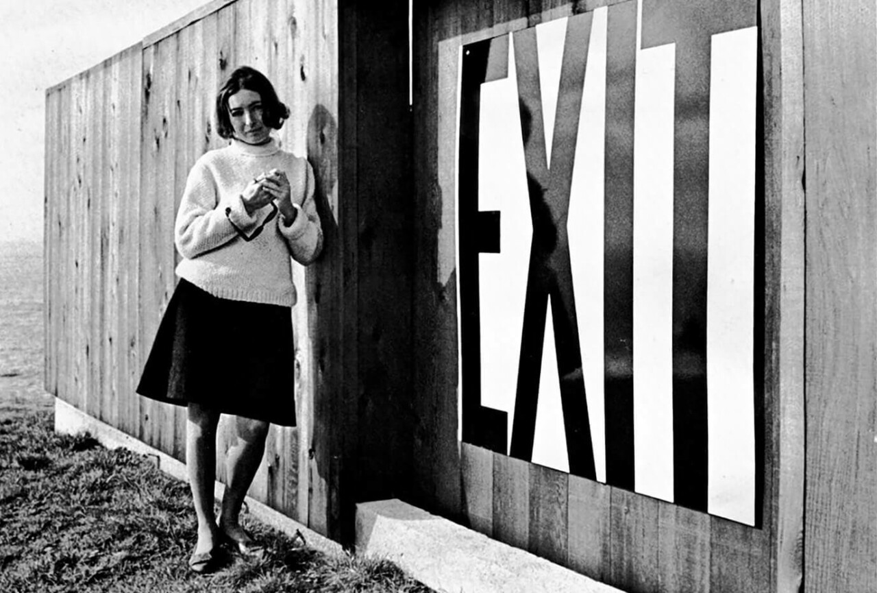 archival image Barbara Stauffacher Solomon at Sea Ranch