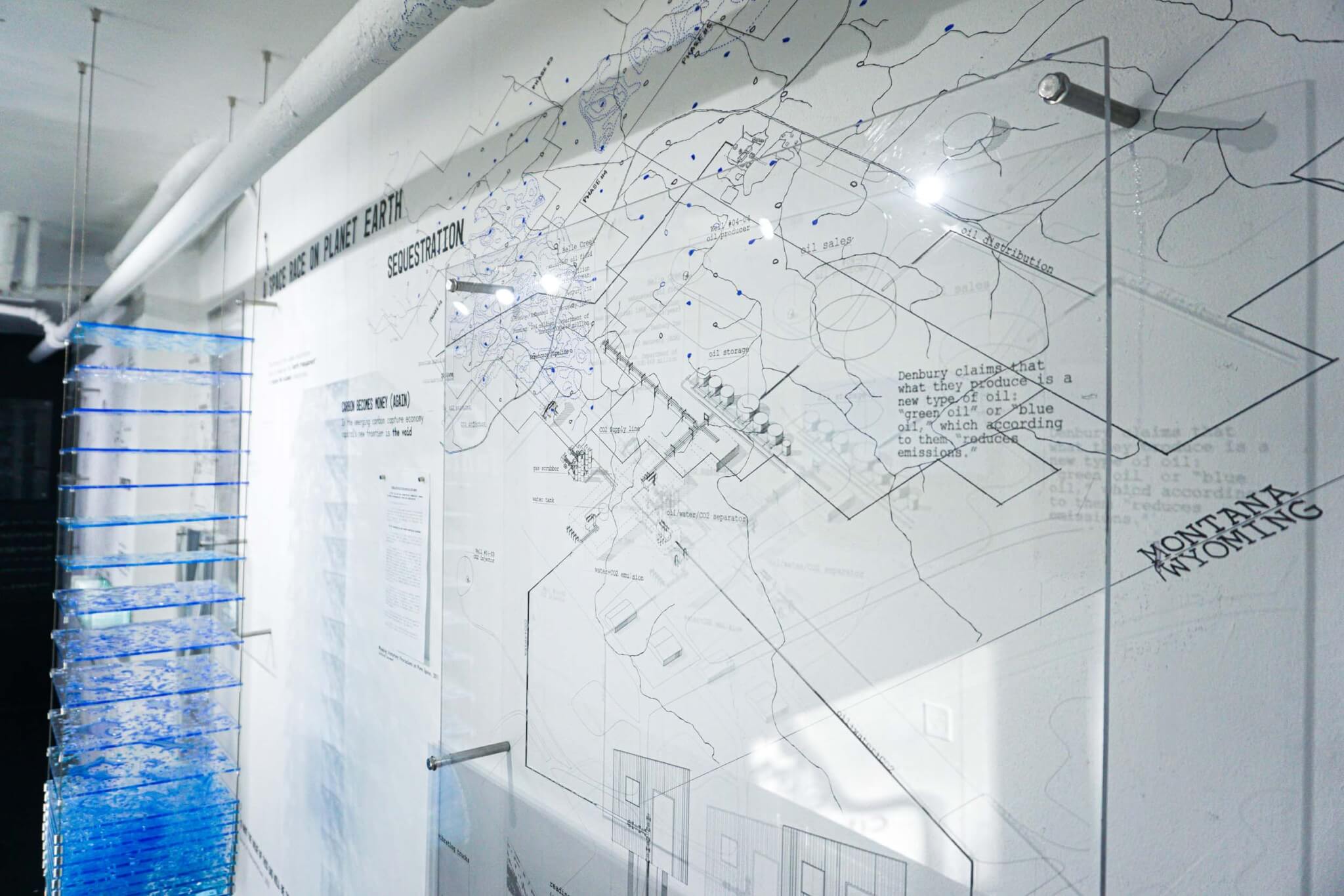 resin and maps to chart info about carbon capture