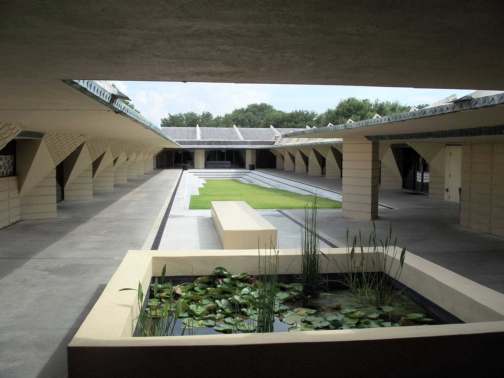 courtyard in building