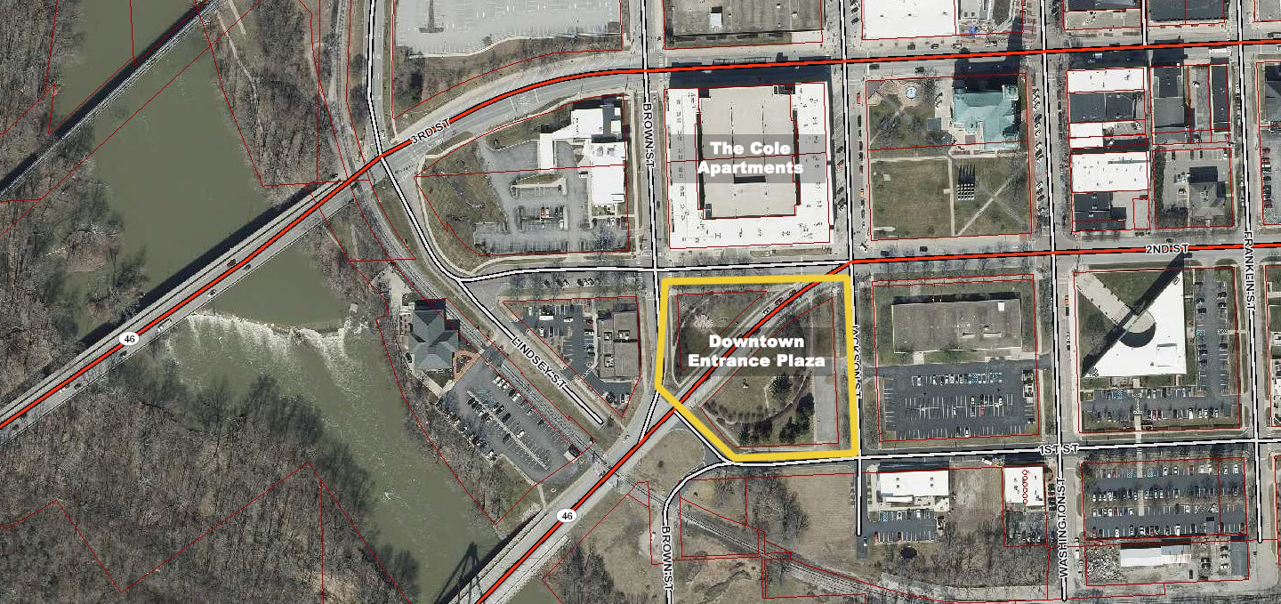 site map indicating locations of various landmarks