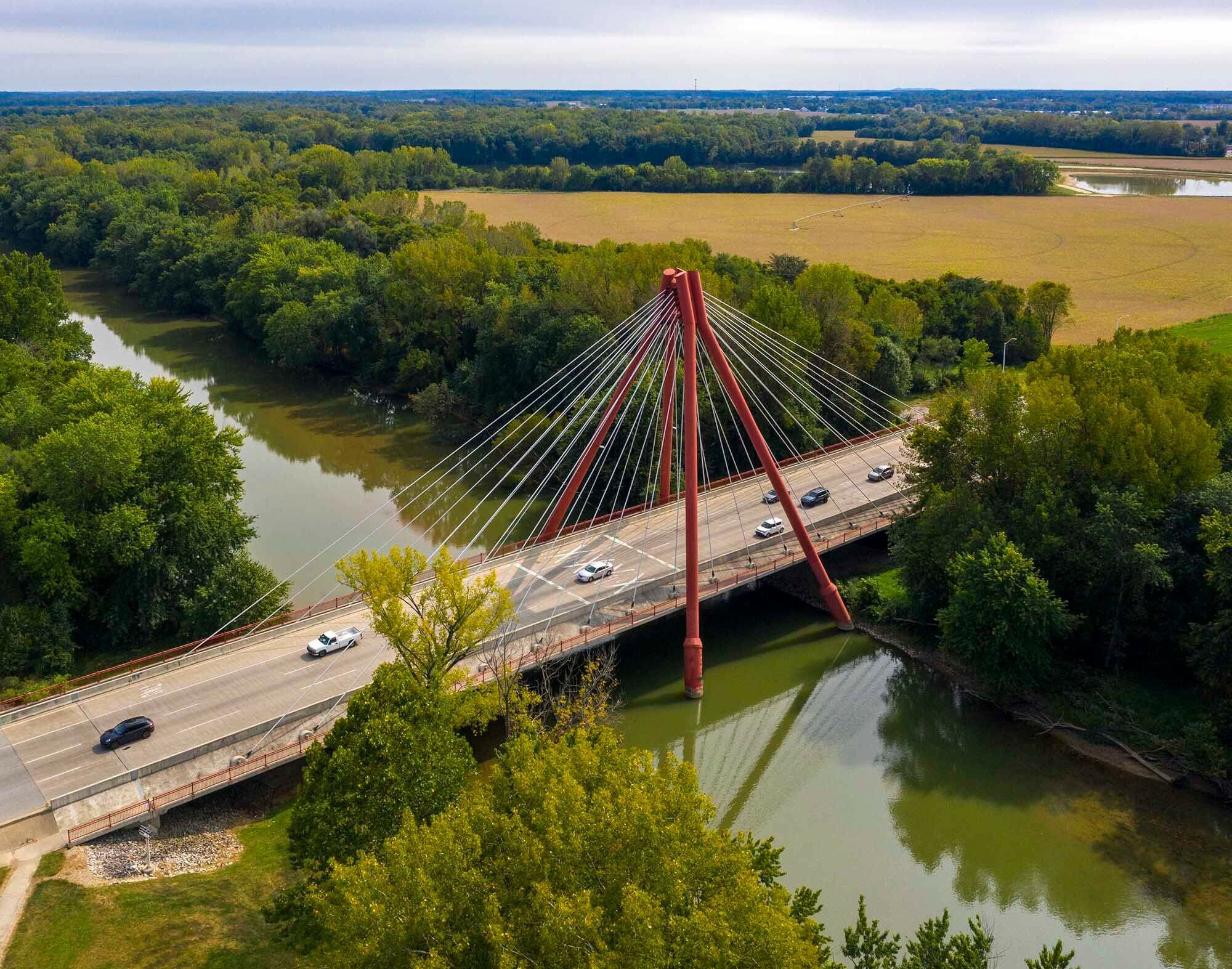 Stewart Bridge in Columbus, Indiana