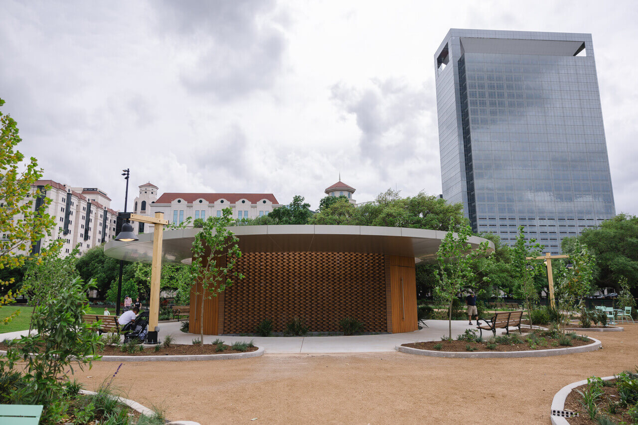 pavilion at Hermann Park