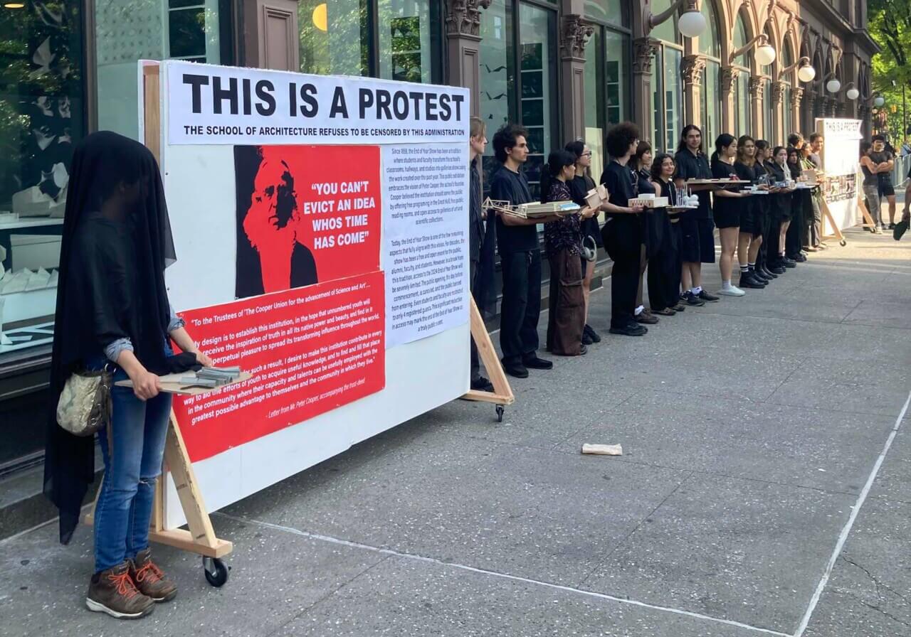 protests at cooper union