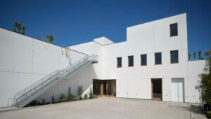 new David Zwirner with exterior staircase and white exterior