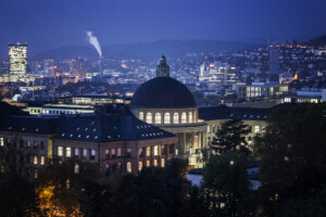 ETH Zurich at night