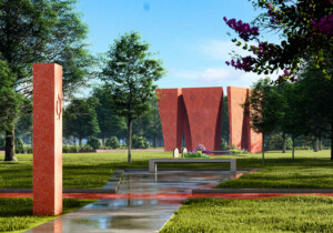 rendering of African American Memorial in Texas