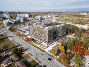 Harmony Commons at the University of Toronto Scarborough Campus was designed by Handel Architects.