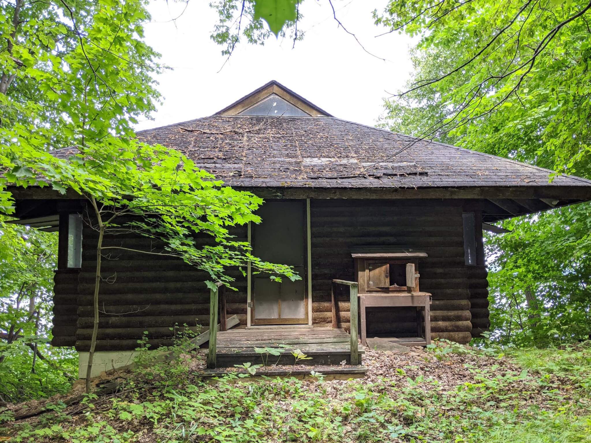 Camp Katherine Parsons cabin in the woods